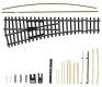 83430 Tillig EW 1 left turnout 15ï¿½ kit (straight side 5 1/8")